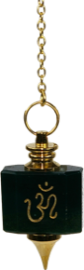 Pendule Jaspe Om (vert)-0