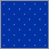 Tapis de cartomancie 80 x 80 cm - Lunes et étoiles (bleu marine)-0