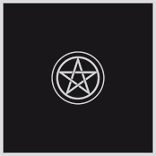 Tapis noir de cartomancie 80 x 80 cm Pentacle-0