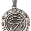 Pendentif Argenté Rond - Oeil d' Horus-0