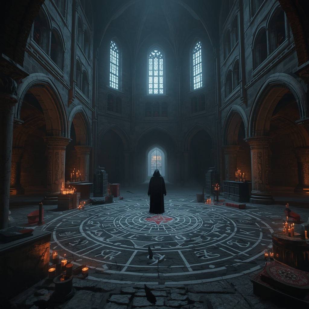 lucid-origin_A_dark_atmospheric_black_magic_ritual_taking_place_in_the_vast_stone_chamber_of_-0